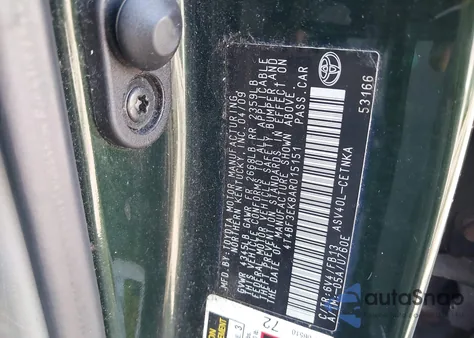 2010 Toyota Camry Le из США, поврежденный, VIN 4T4BF3EK8AR015151